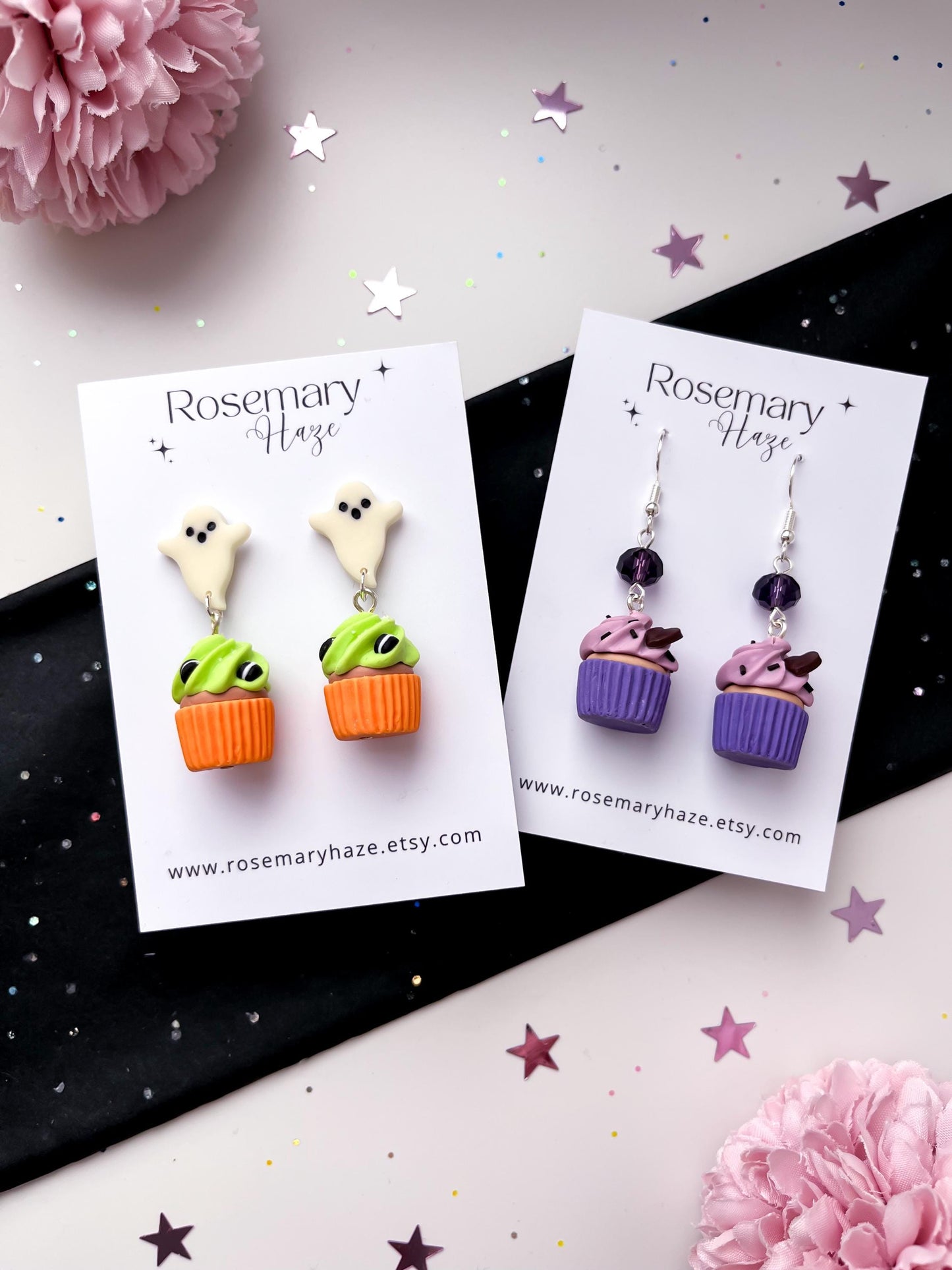 Halloween Cupcake Earrings