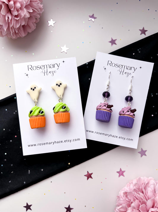 Halloween Cupcake Earrings