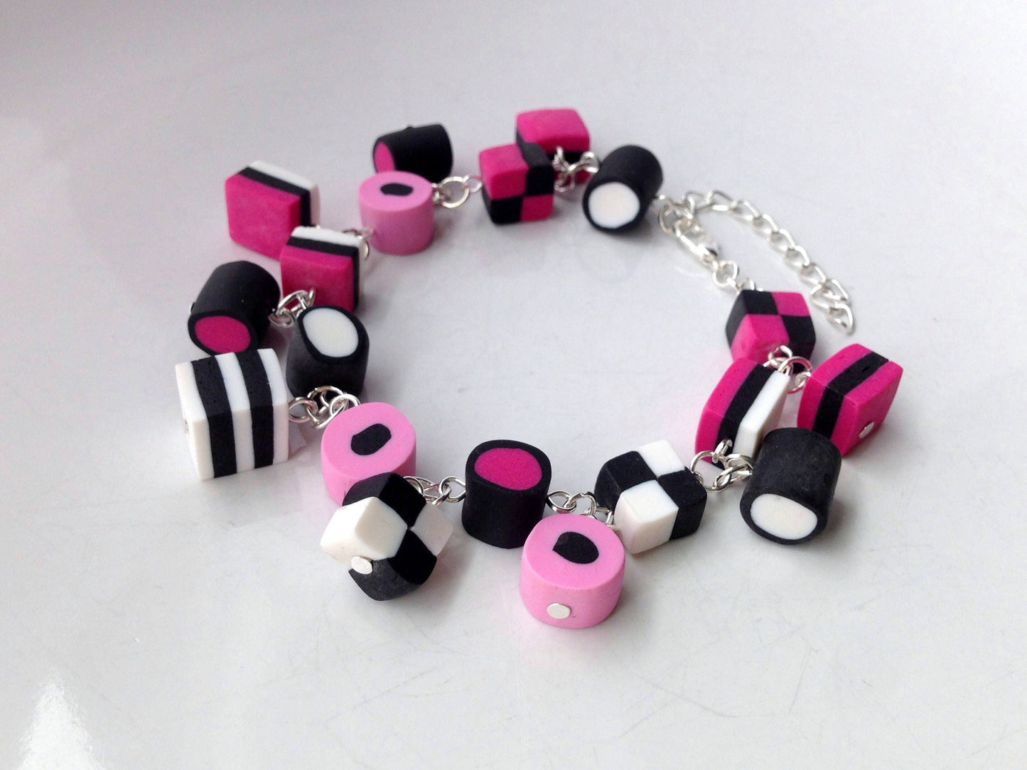 Pink Liquorice Allsorts Bracelet