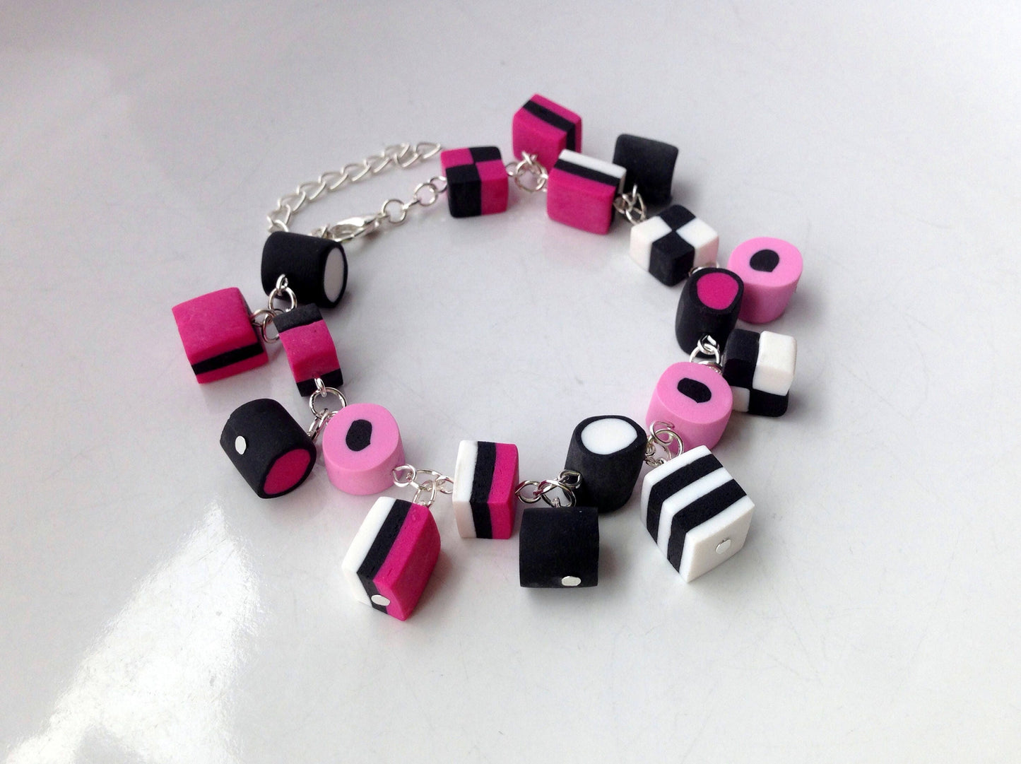 Pink Liquorice Allsorts Bracelet