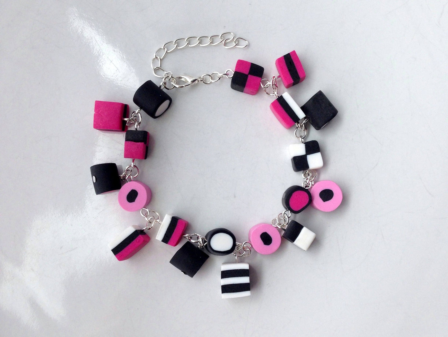 Pink Liquorice Allsorts Bracelet