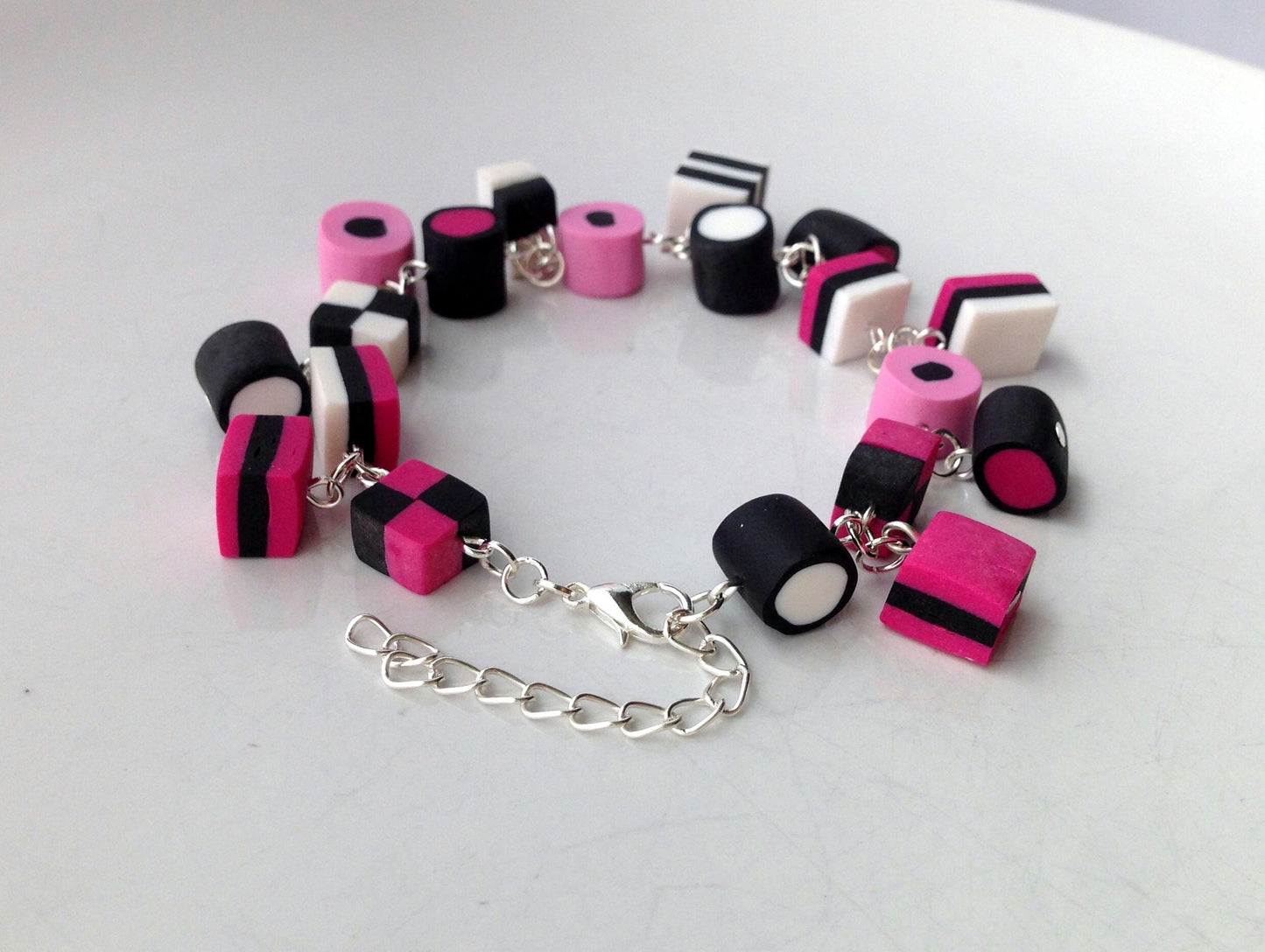 Pink Liquorice Allsorts Bracelet