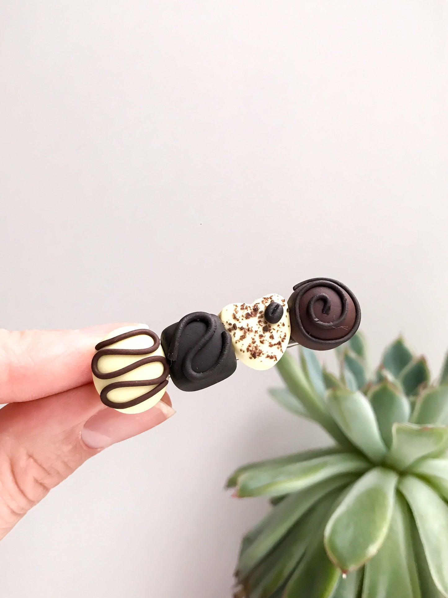 Chocolate Hair Clip