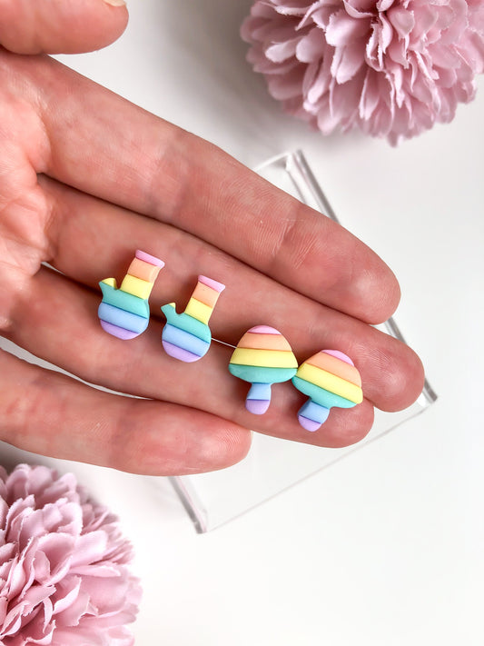 Rainbow Stud Earrings