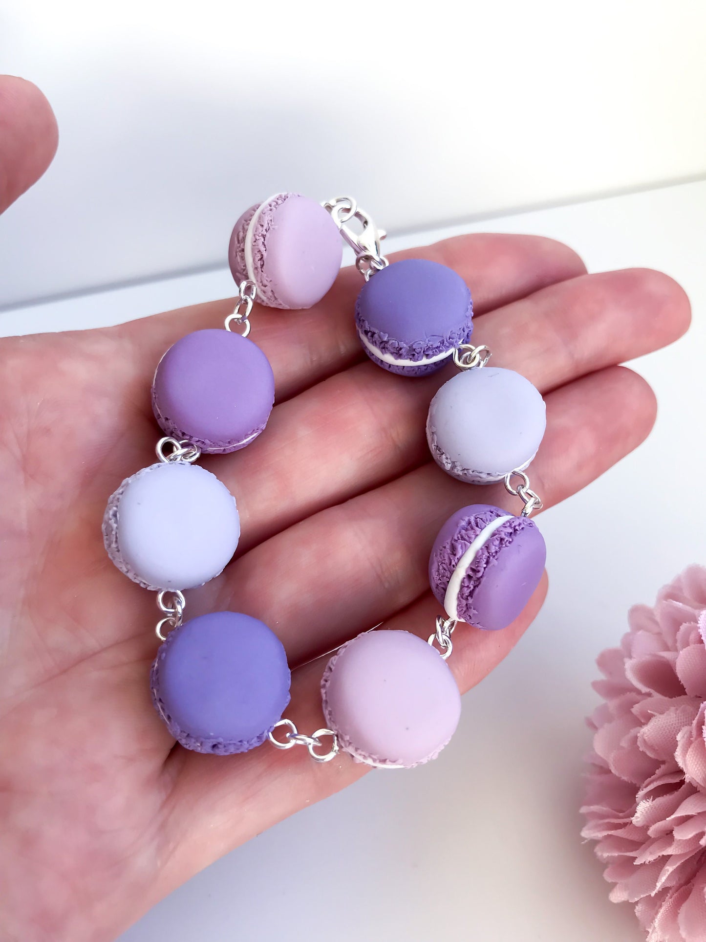 Purple Macaron Bracelet