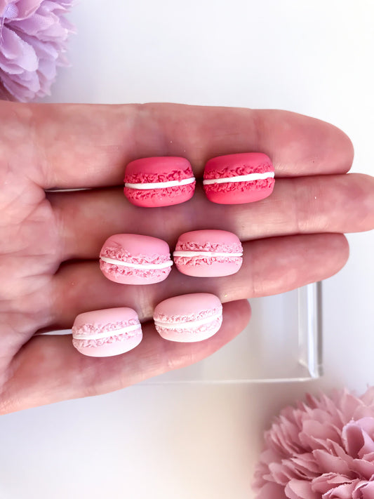 Macaron Stud Earrings (pinks)