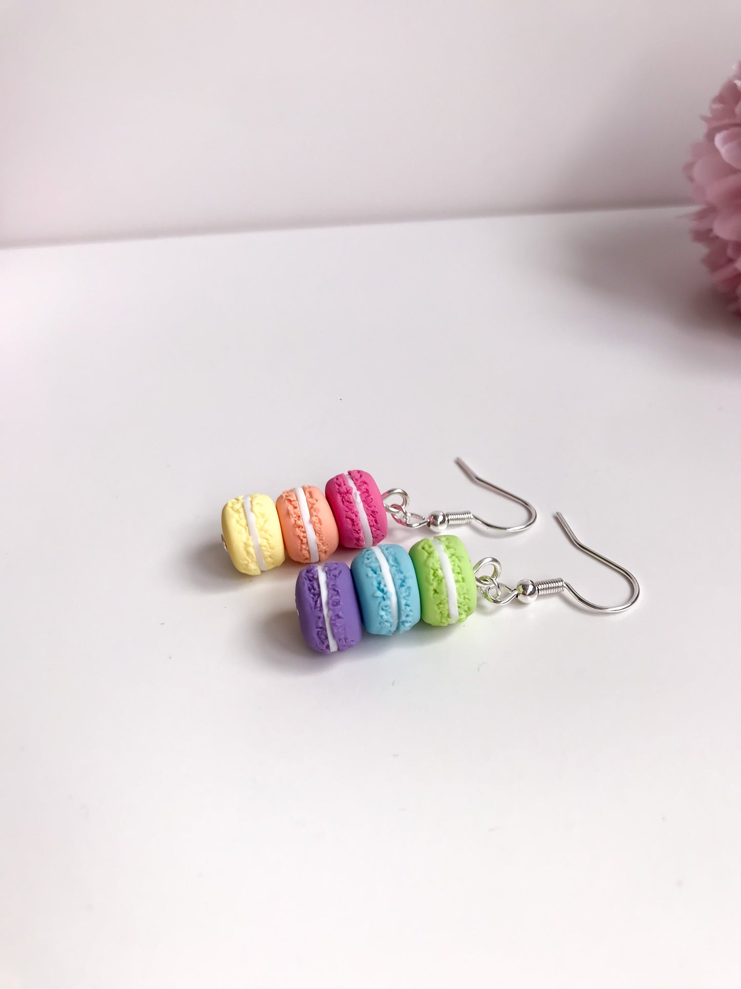 Mismatched Rainbow Macaron Earrings